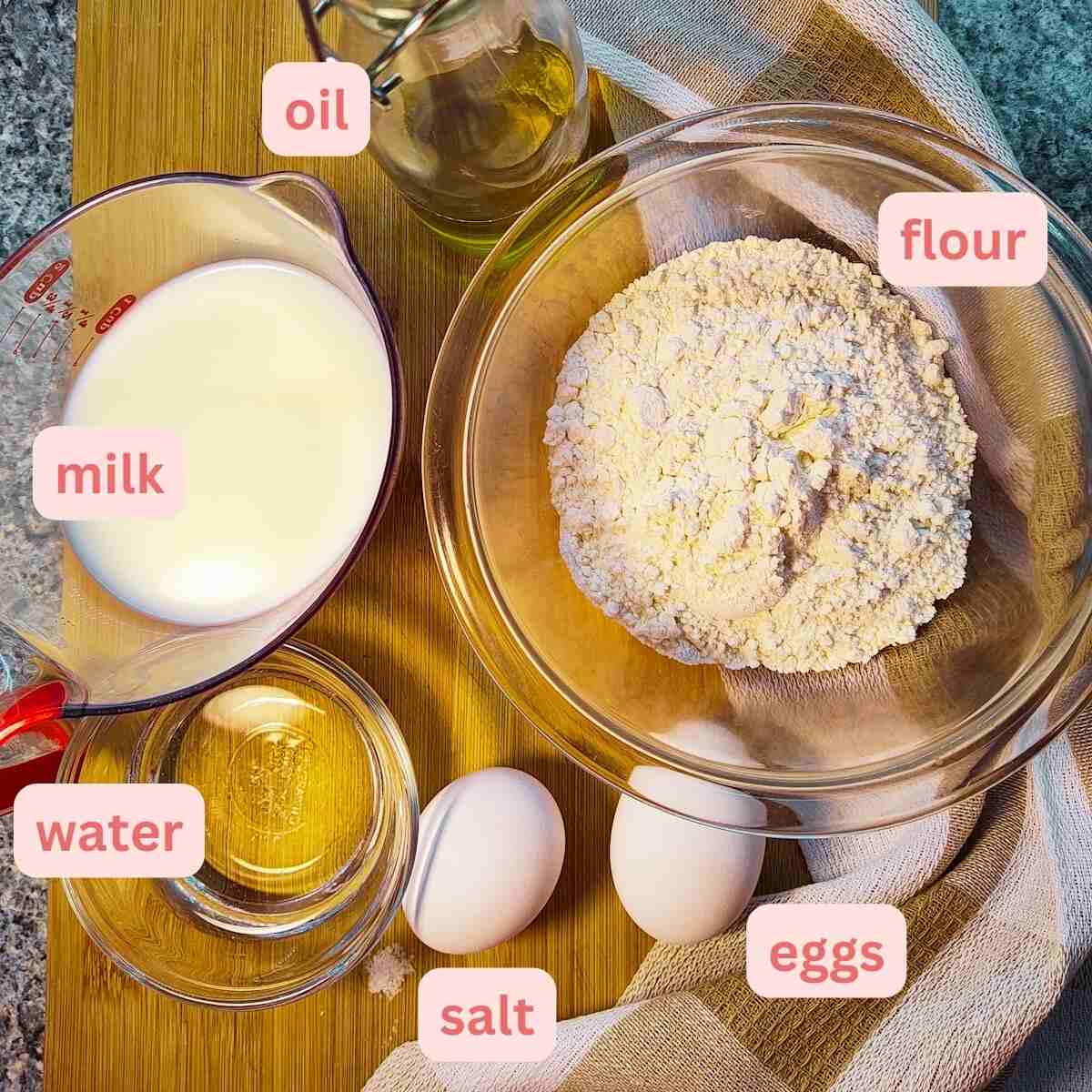 Image of the crepes for making a spicy ground beef meal.
