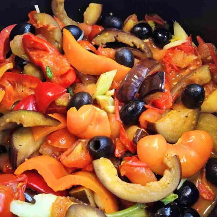 Rich, colorful seasonal vegetable recipe.