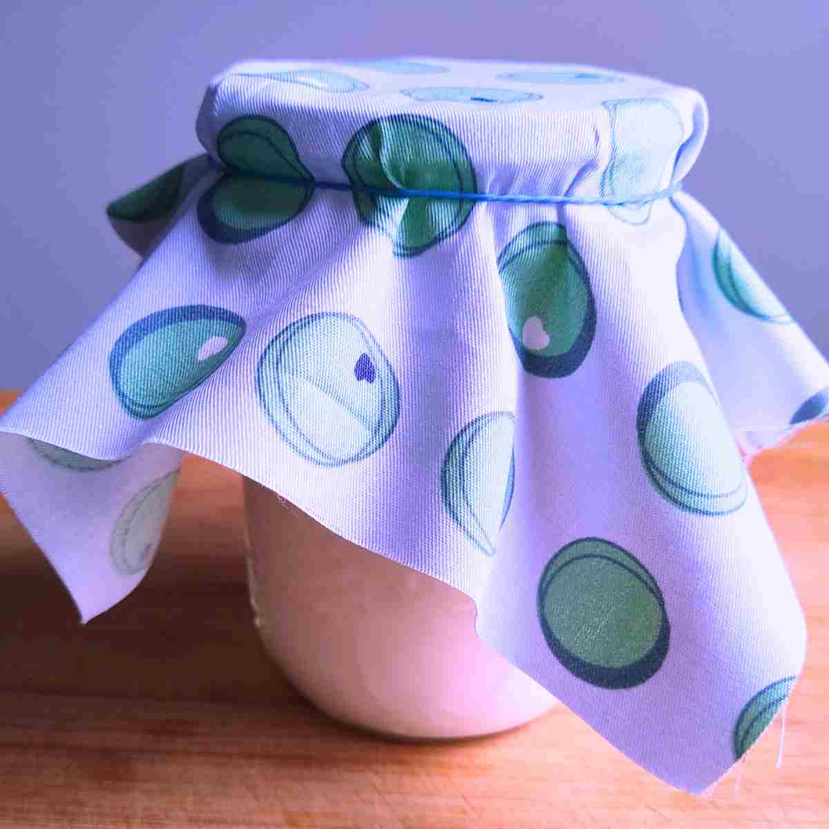 Creme fraiche finished culturing and ready to go in the fridge.