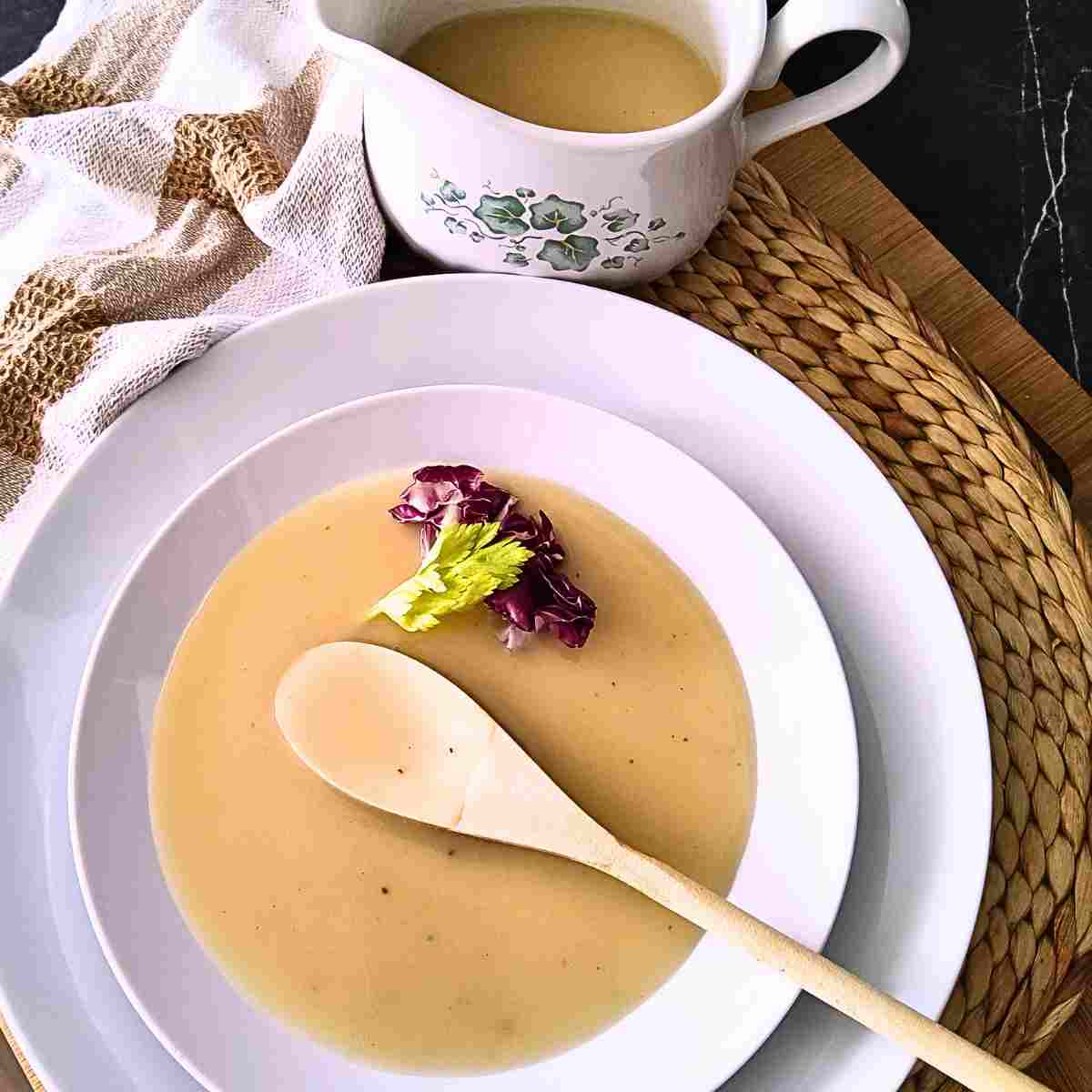Velouté sauce is one of the five French mother sauces.