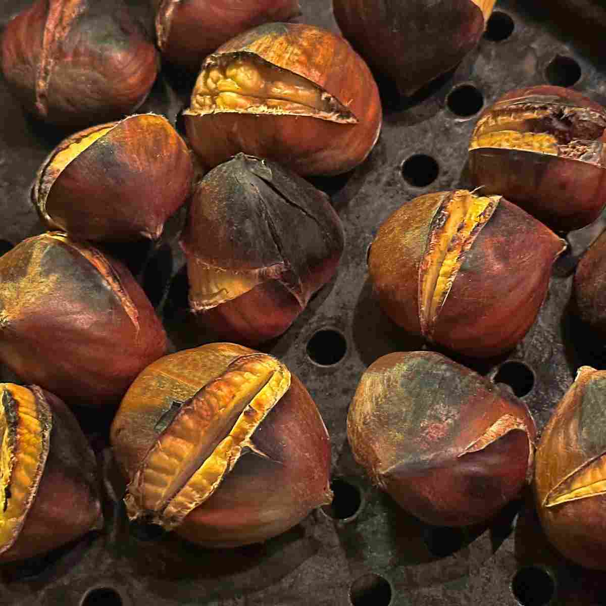 Cooking chestnuts in the air fryer is the quickest method.