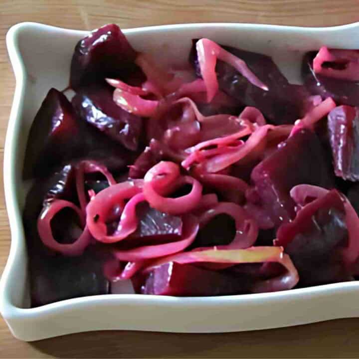 The best beet recipe is easy with beetroots and onions, cooked together.